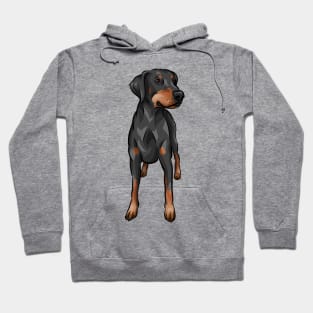 Natural Ears Doberman | Uncropped Hoodie